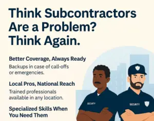 Nationwide Security Service Subcontractors