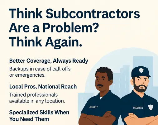 Nationwide Security Service Subcontractors