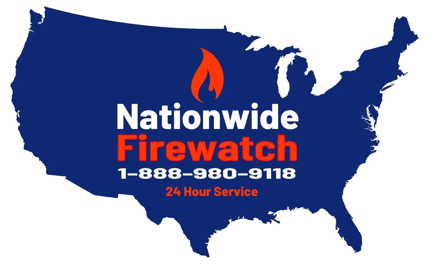 Fire watch security guard patrolling a site during a sprinkler outage